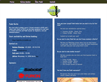 Tablet Screenshot of padel-berlin.com